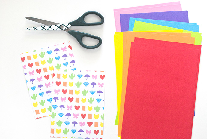 Printable Rainbow Emoji Notebooks