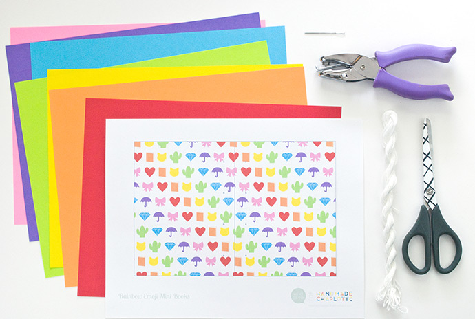 Printable Rainbow Emoji Notebooks