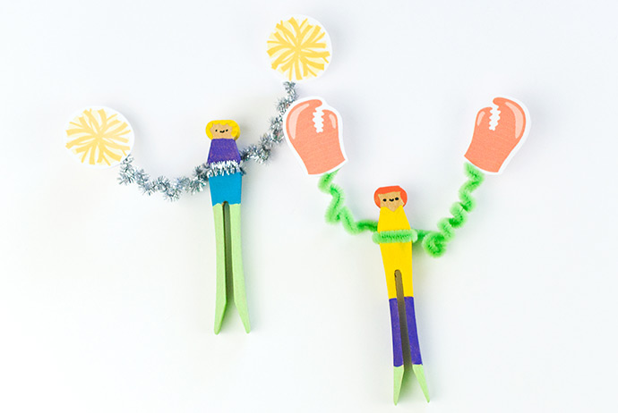 Wacky Arm Clothespin Dolls