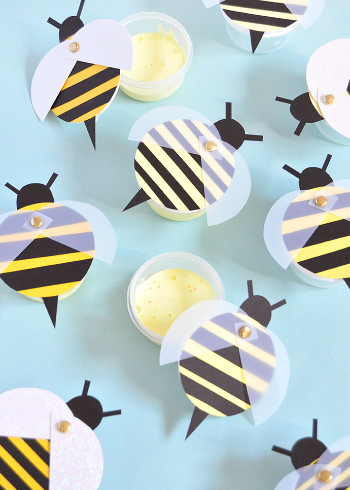 Mod Podge Honeybee Slime Favors