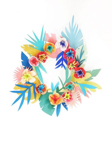 Upcycled Island Wreath