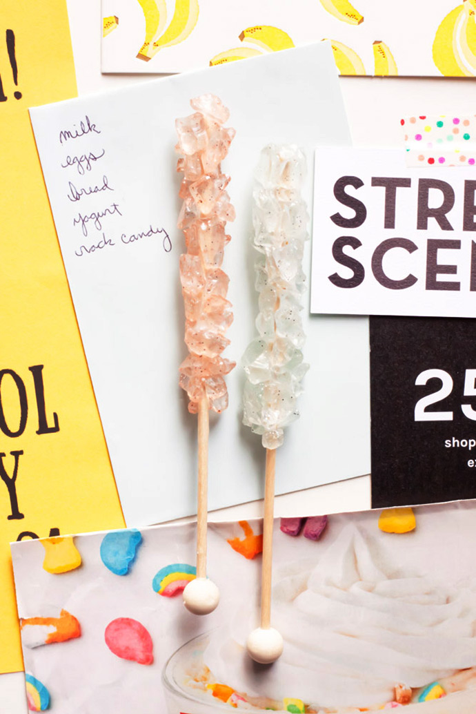 Faux Rock Candy Magnets