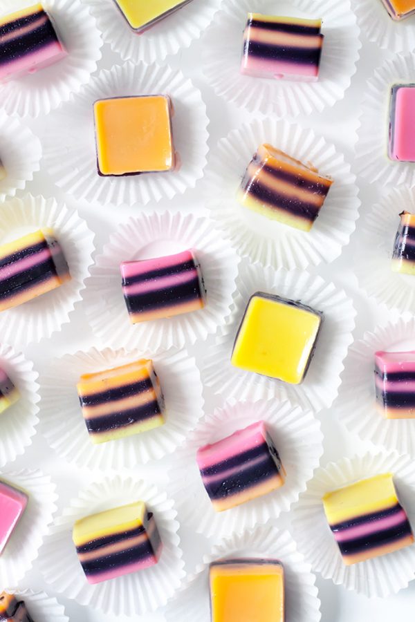 Licorice Allsorts Gelatin Squares ⋆ Handmade Charlotte