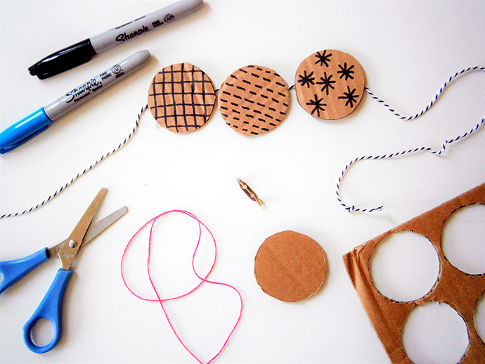 DIY Cardboard Jewelry