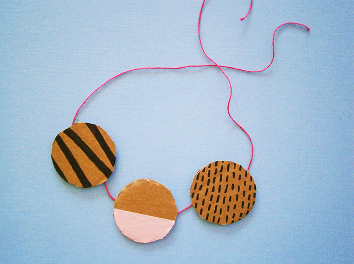 DIY Cardboard Jewelry