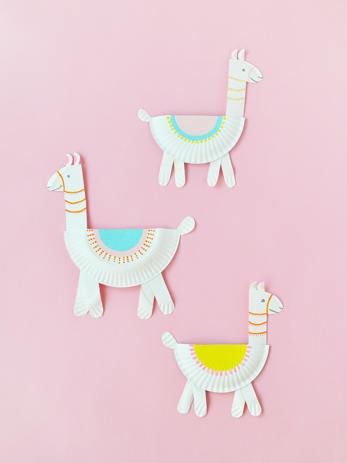 Paper Plate Llamas