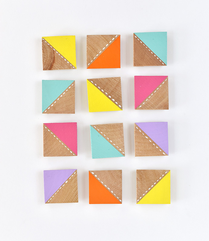 Design-a-Quilt Painted Magnets