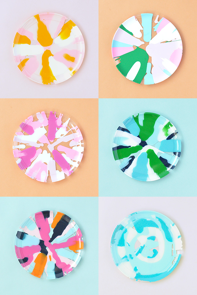 Salad Spinner Art Party Plates