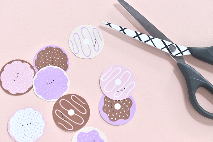 Printable Donut Drink Stirrers