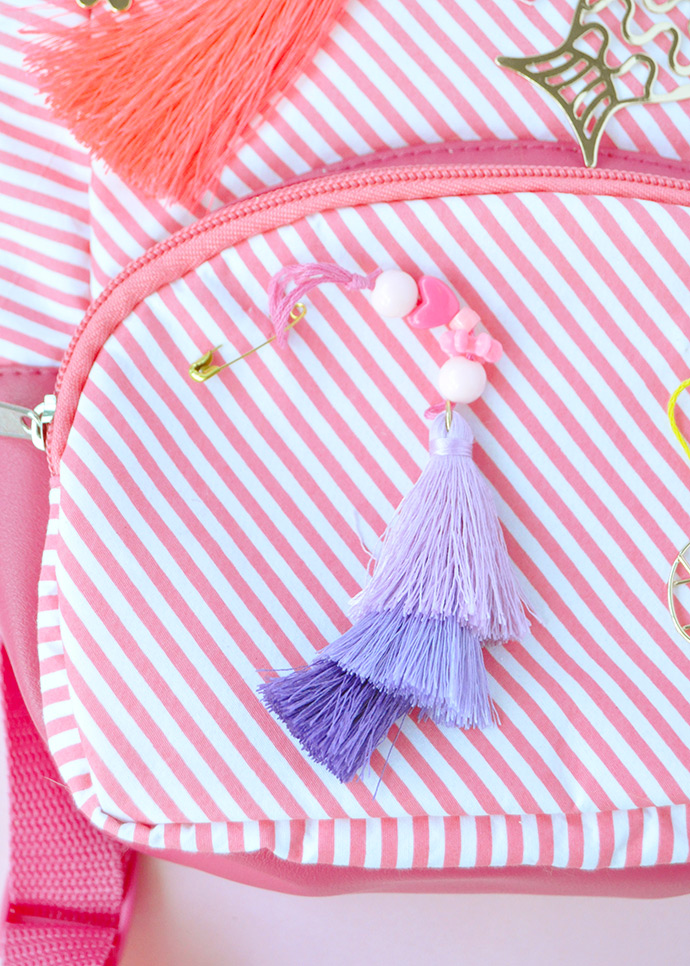 How To Turn Earrings into Backpack Charms