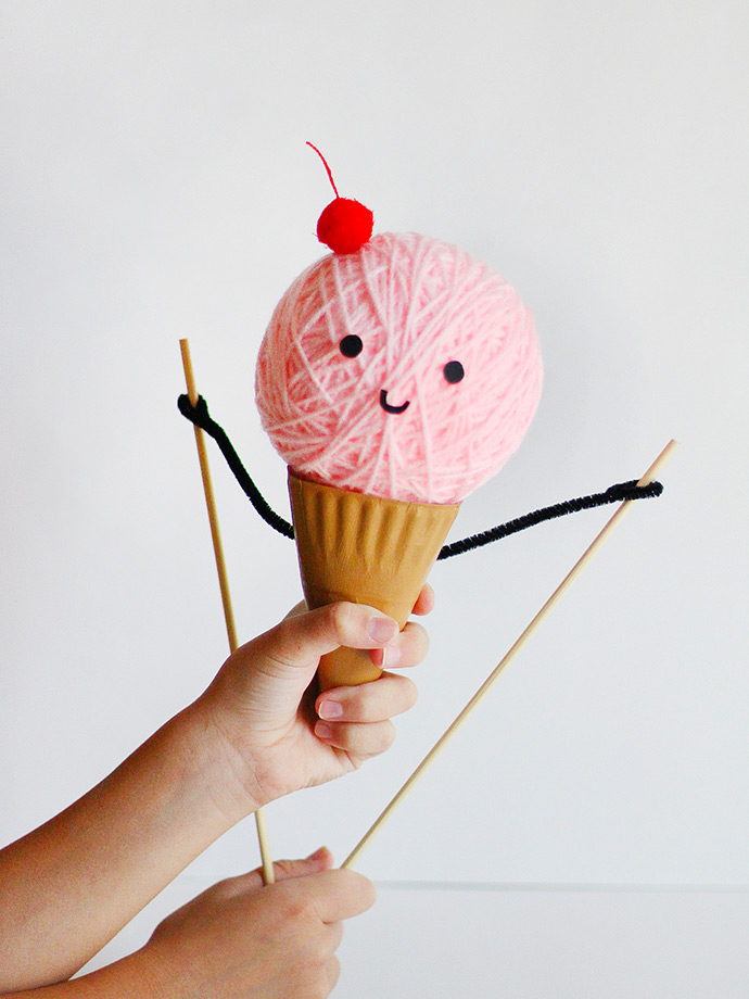 DIY Ice Cream Puppet