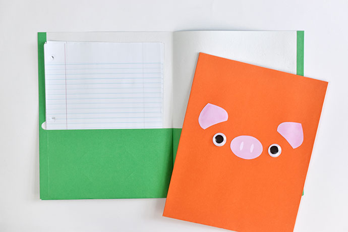 Animal Face Pocket Folders