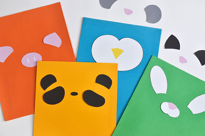 Animal Face Pocket Folders