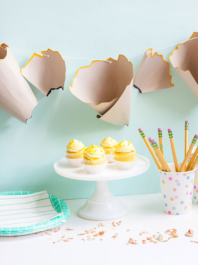 Back-to-School Pencil Shaving Garland