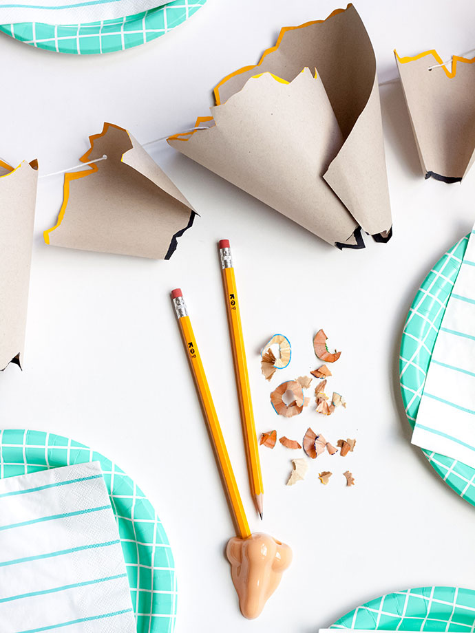 Back-to-School Pencil Shaving Garland