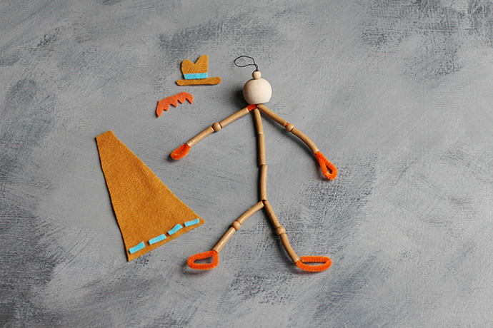 Scarecrow Pasta Puppet