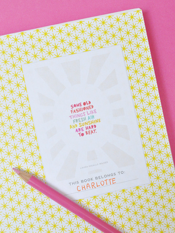 Sunshine-Filled Wallpaper & Printable Bookplates