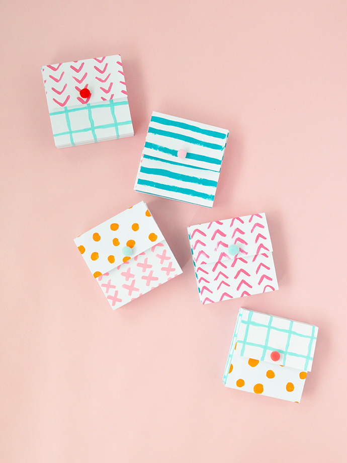 Painted Paper Pockets