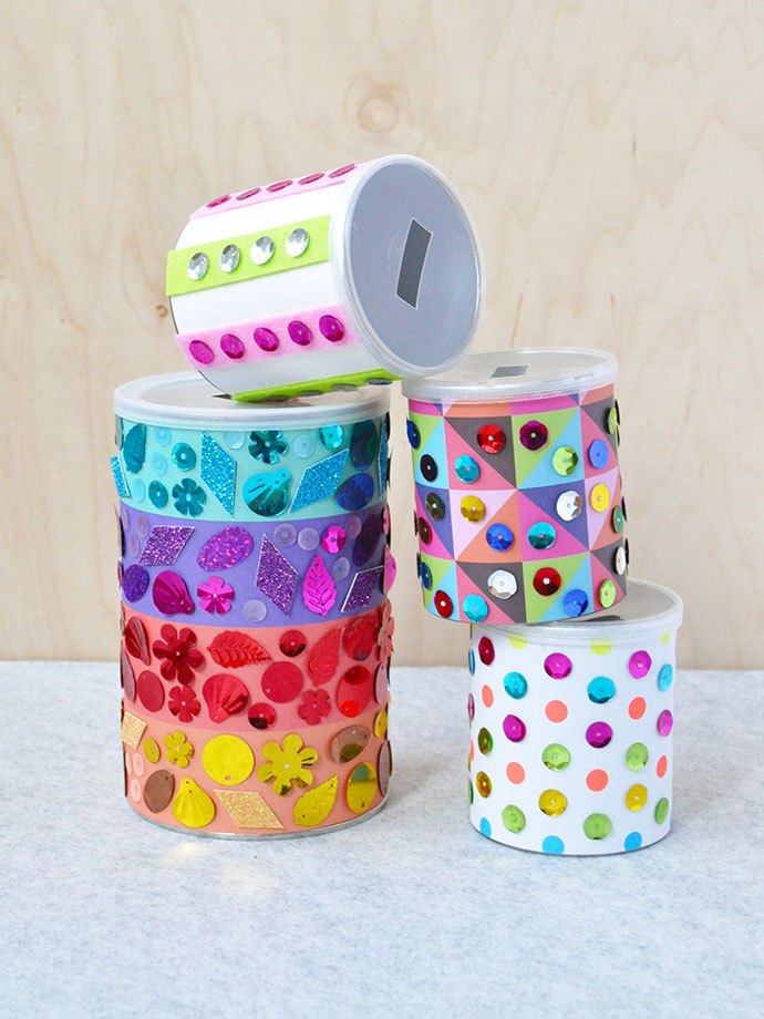 Sequin Piggy Banks