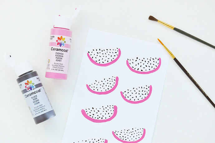 Painted Smoothie Cups