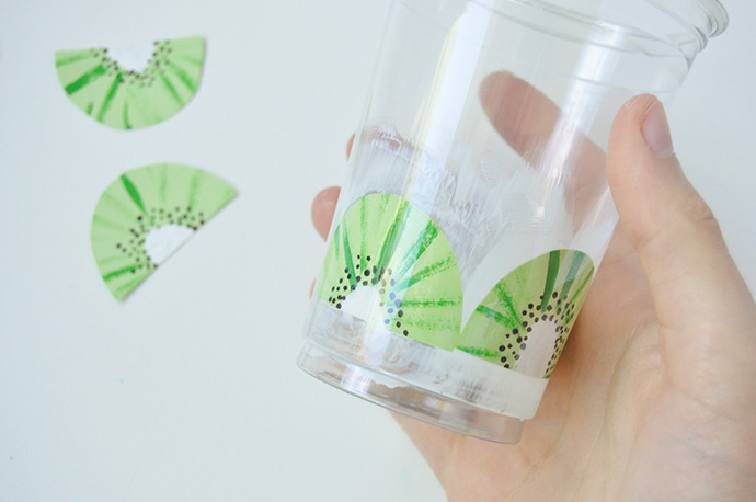 Painted Smoothie Cups