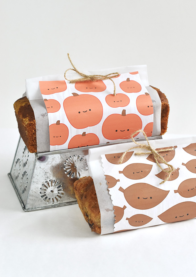 Kawaii Autumn Bread Wrappers