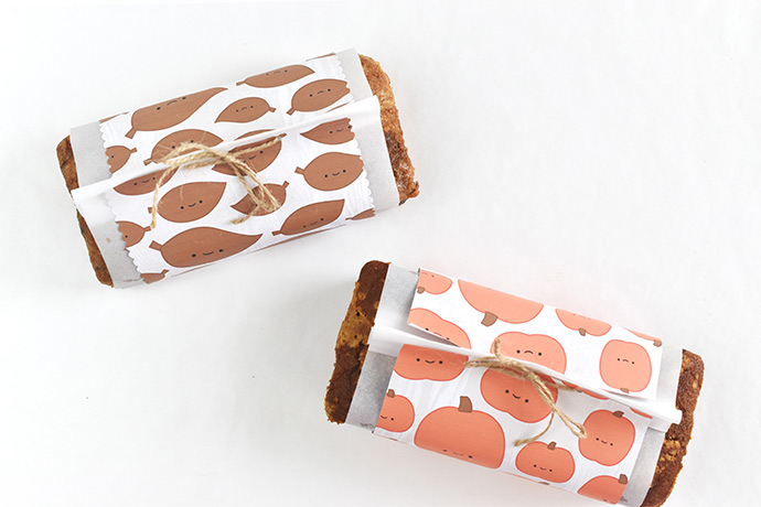 Kawaii Autumn Bread Wrappers