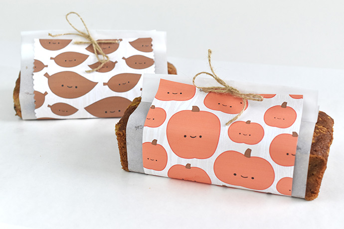 Kawaii Autumn Bread Wrappers