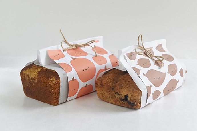 Kawaii Autumn Bread Wrappers