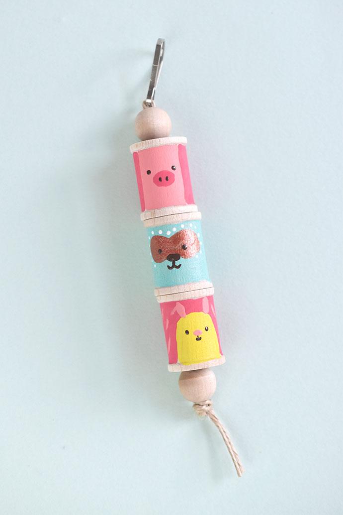 Silly Spool Totem Pole Backpack Charms