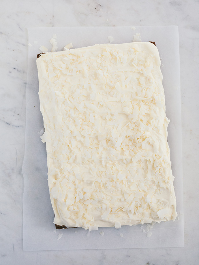 Banana Cake with Coconut Buttercream