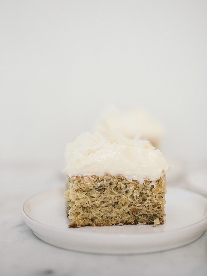 Banana Cake with Coconut Buttercream