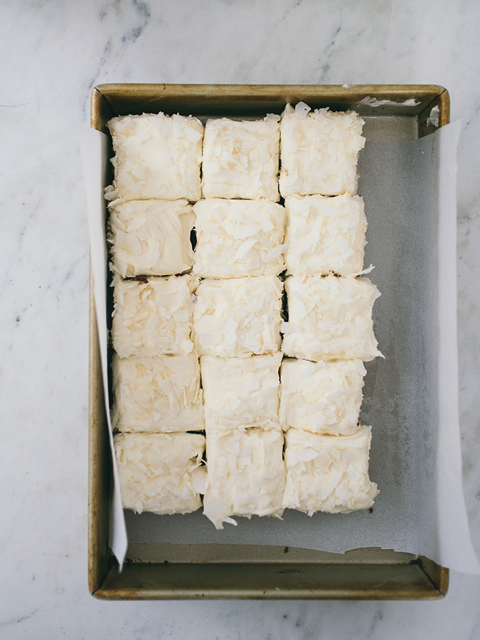 Banana Cake with Coconut Buttercream