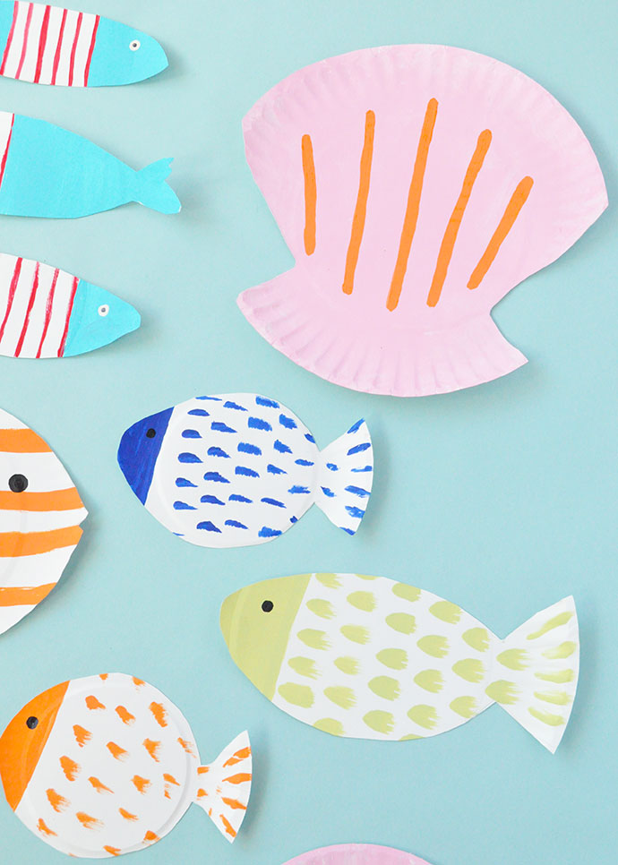 Painted Paper Plate Fish