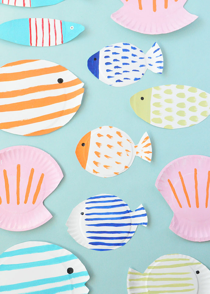 Painted Paper Plate Fish