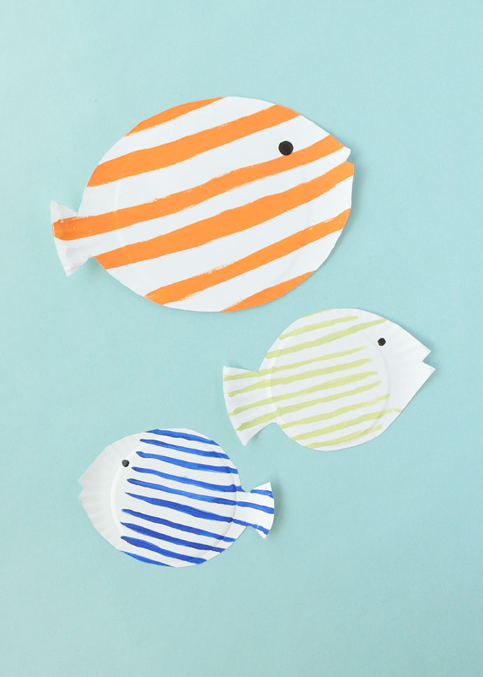 Painted Paper Plate Fish