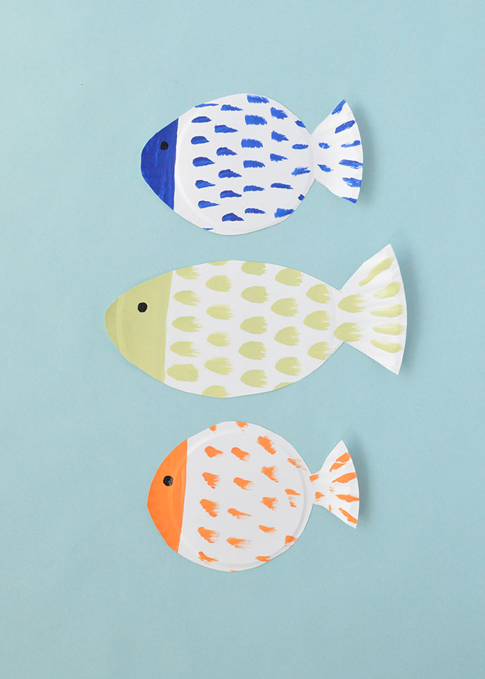 Painted Paper Plate Fish