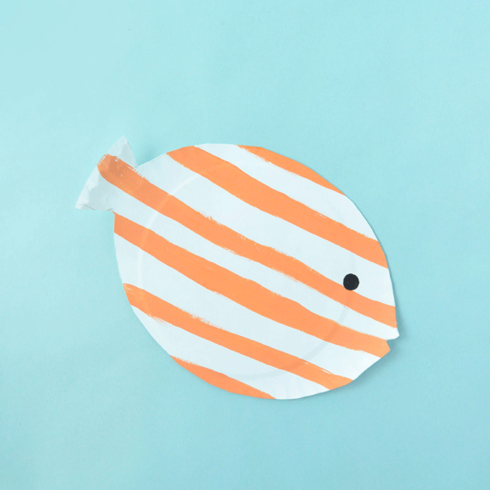 Painted Paper Plate Fish