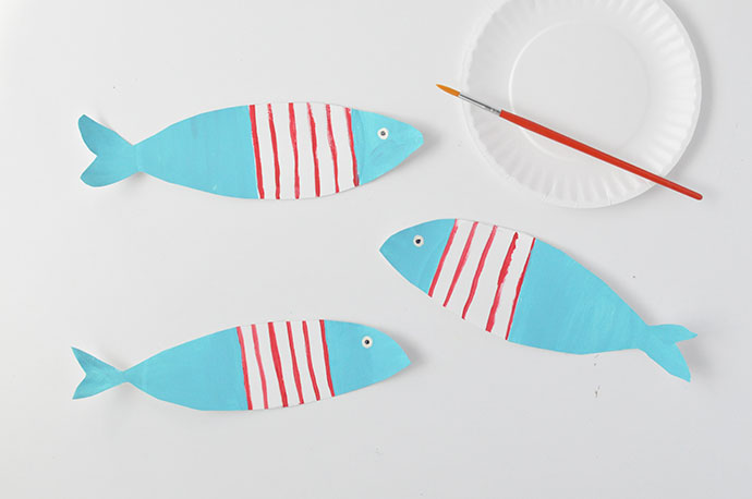 Painted Paper Plate Fish