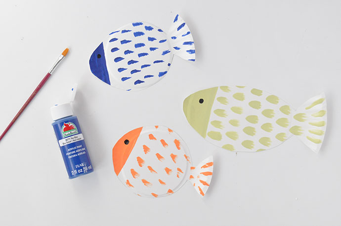 Painted Paper Plate Fish