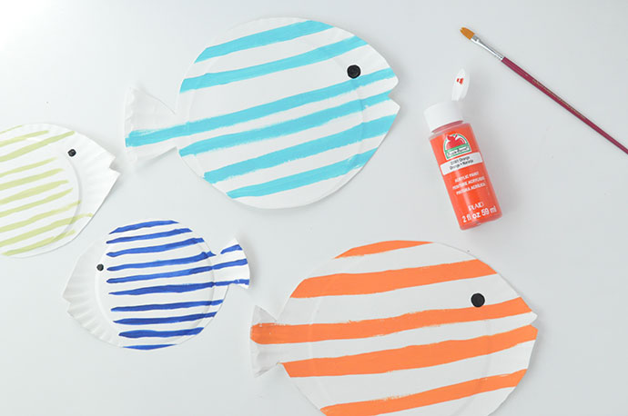 Painted Paper Plate Fish