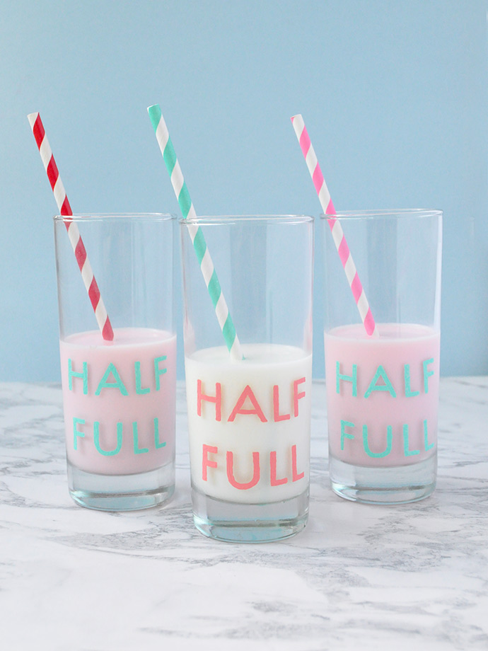 DIY Painted Glassware