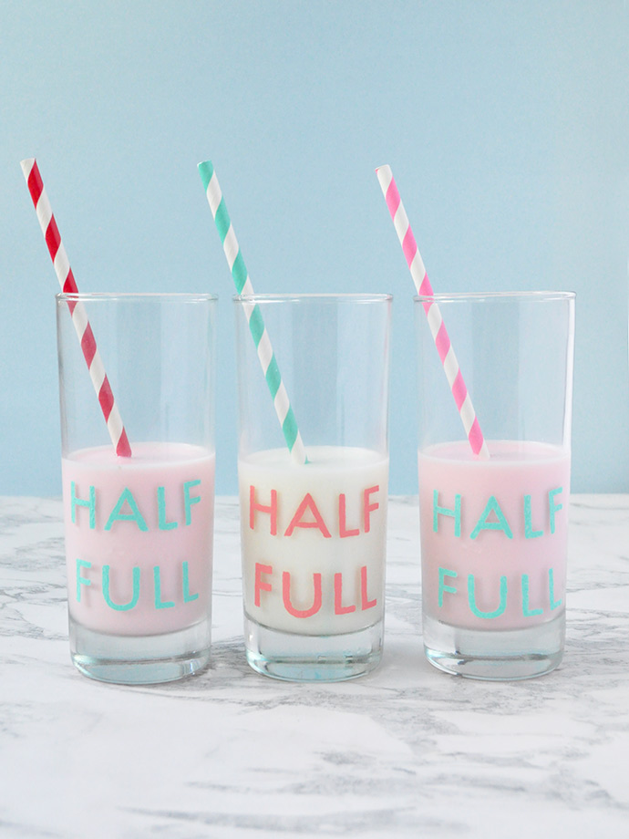 DIY Painted Glassware