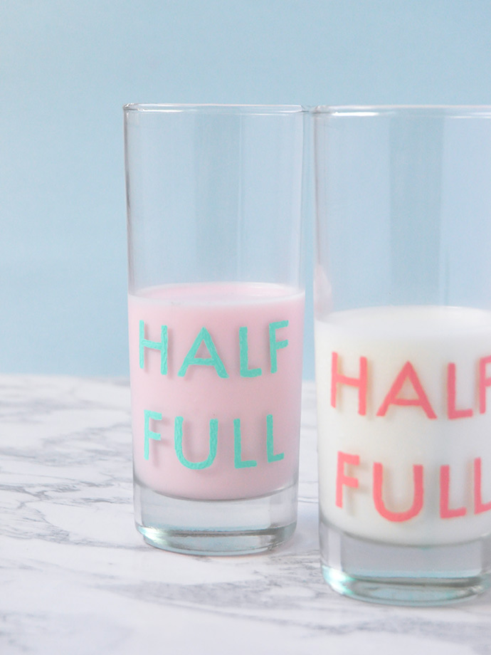 DIY Painted Glassware