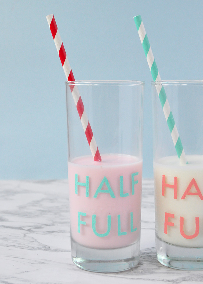 DIY Painted Glassware