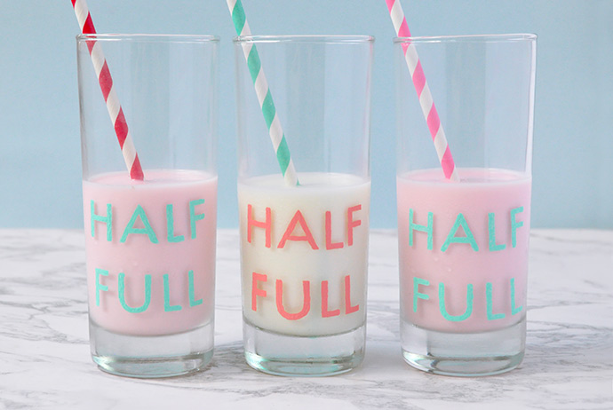 DIY Painted Glassware