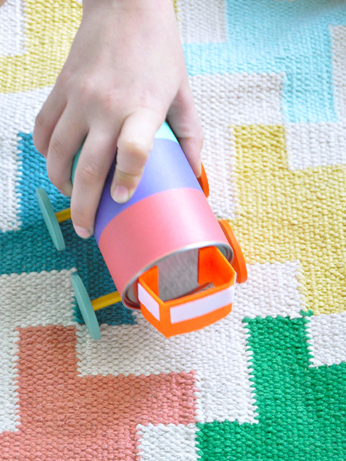 DIY Recycled Toy Trucks