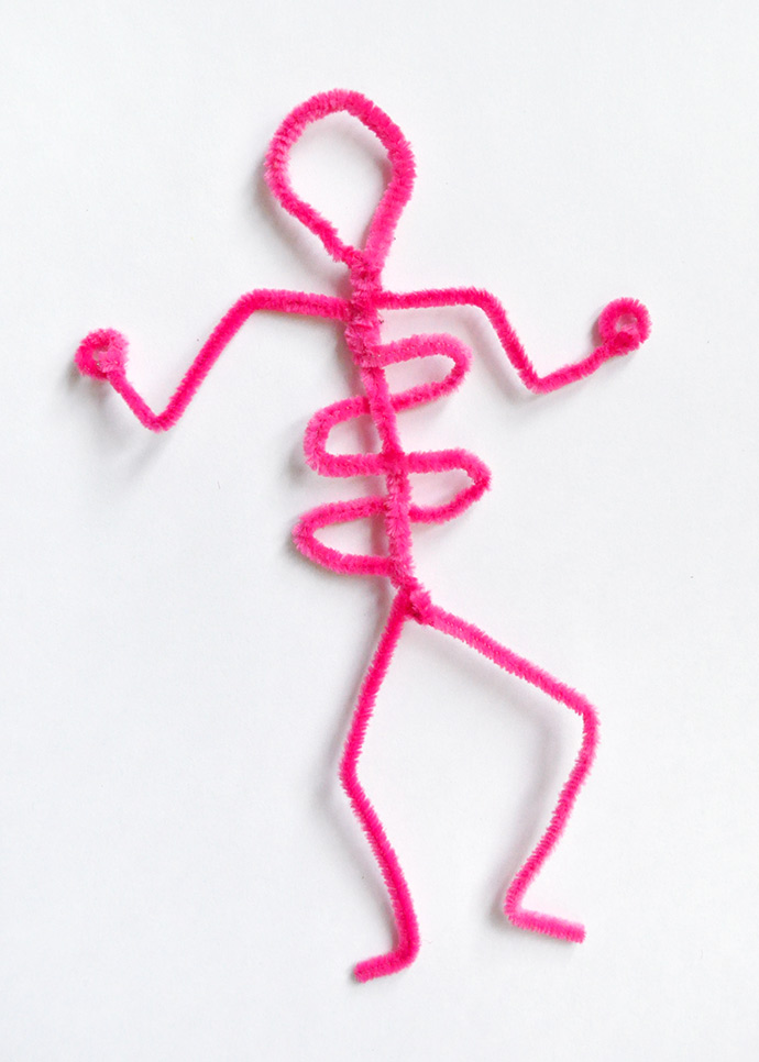 Pipe Cleaner Skeletons