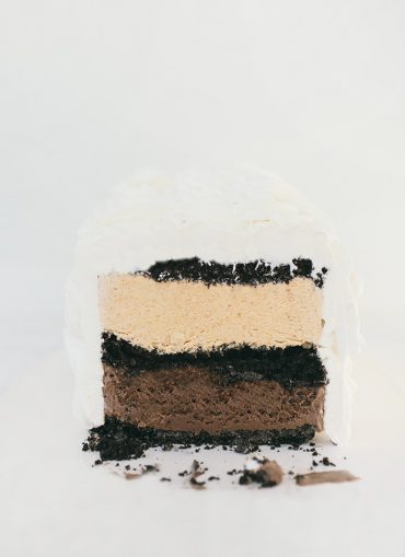 Pumpkin Chocolate Ice Cream Cake