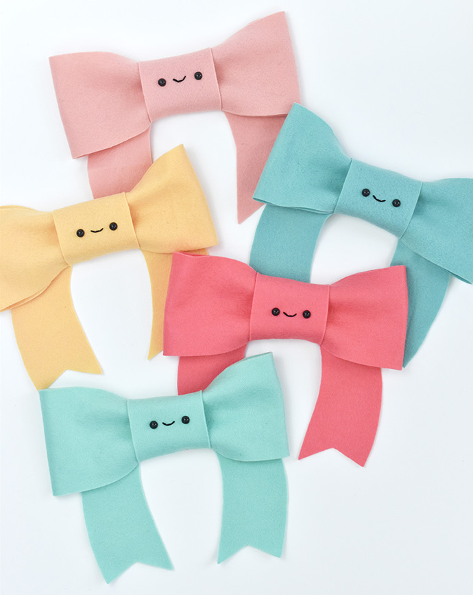 Kawaii Bow Gift Toppers